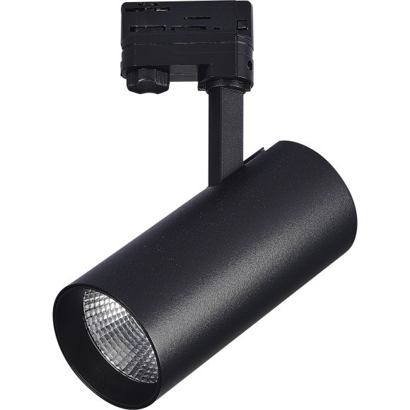 ST661.436.40 Св-к трек. Черный LED 1*40W 3000K 3 200Lm Ra90 38° IP20 L190xW85xH265 165-265V Трехфазная трековая система