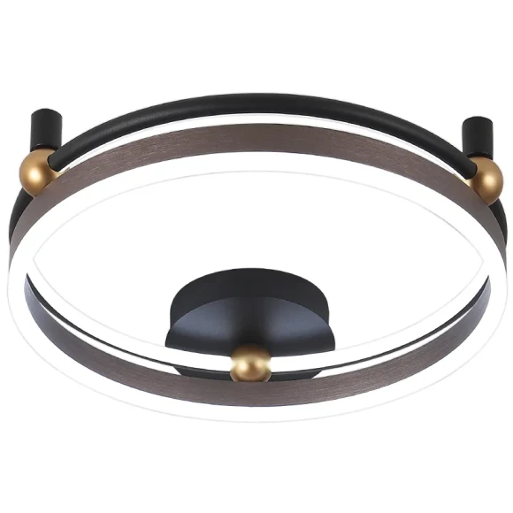 Светильник потолочный Crystal Lux FERNANDO PL48W LED COFFEE/BLACK