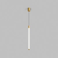 DK4314-BR Светильник подвесной цилиндр прозрачный с золотым основанием Denkirs AURA 16 Вт 3000К