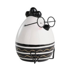 427917 Фигурка Цыпленок LANDJUT ?88, H118 керамика, белый, черный 427917 Фигурка Цыпленок LANDJUT ?88, H118 керамика, белый, черный