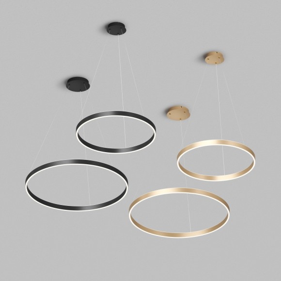 DK6272-SG Светильник подвесной золотое кольцо с переключателем цветовой температуры Denkirs 40 Вт 3000–4000К