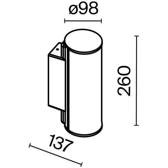 Настенный светильник (бра) Outdoor O434WL-L12GF3K
