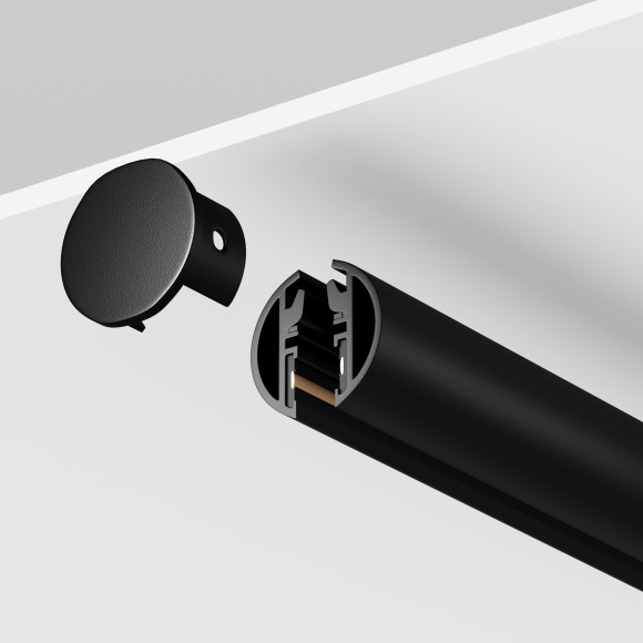 Шинопровод 2м скругленный накладной/подвесной Maytoni Levity TRX184-R-112B