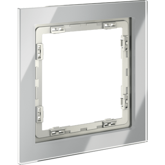 Рамка стеклянная VOLTUM S70 на 1 пост, (сталь, стекло)