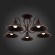 SLE120402-05 Светильник потолочный Темно-коричневый/Черный E27 5*60W CIOLLA SLE120402-05 Светильник потолочный Темно-коричневый/Черный E27 5*60W CIOLLA