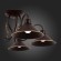 SLE120402-05 Светильник потолочный Темно-коричневый/Черный E27 5*60W CIOLLA SLE120402-05 Светильник потолочный Темно-коричневый/Черный E27 5*60W CIOLLA