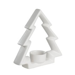 422406 Подсвечник рождественский CATACOL, керамика/белый 183х53х182 мм