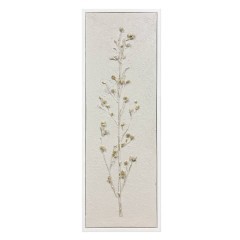 423037 ALAMINOS Декоративная картина настенная пластик холст белый золотой L330 H930 B30