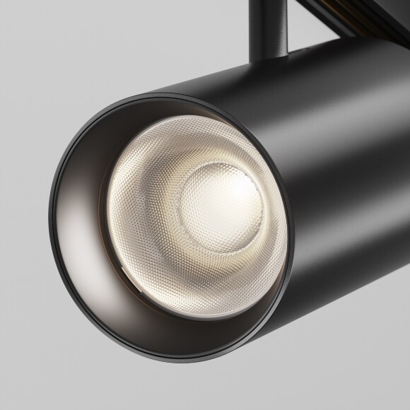 Maytoni EXILITY X TR243-18W4K-B Трековый светодиодный черный магнитный светильник цилиндр диаметром 6.5см, с DIP переключателем группы включения на корпусе, LED 18Вт 4000K 1880Лм CRI90 36° IP20 48В