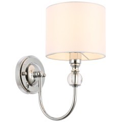 SLE111101-01 Светильник настенный Хром/Белый E14 1*40W LINNA SLE111101-01 Светильник настенный Хром/Белый E14 1*40W LINNA