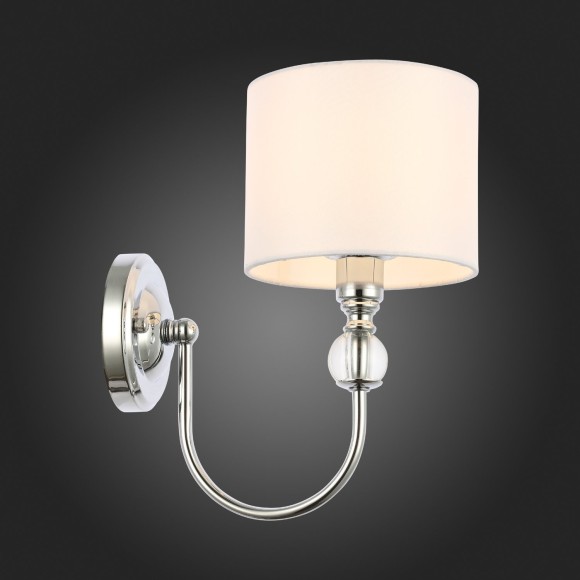 SLE111101-01 Светильник настенный Хром/Белый E14 1*40W LINNA