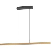 390499 Светодиодный подвес с регулировкой цветовой температуры CIGGIANO, 1X30W(LED) ,2200-6500K, 5200lm, алюминий, сталь, коричневый, белый