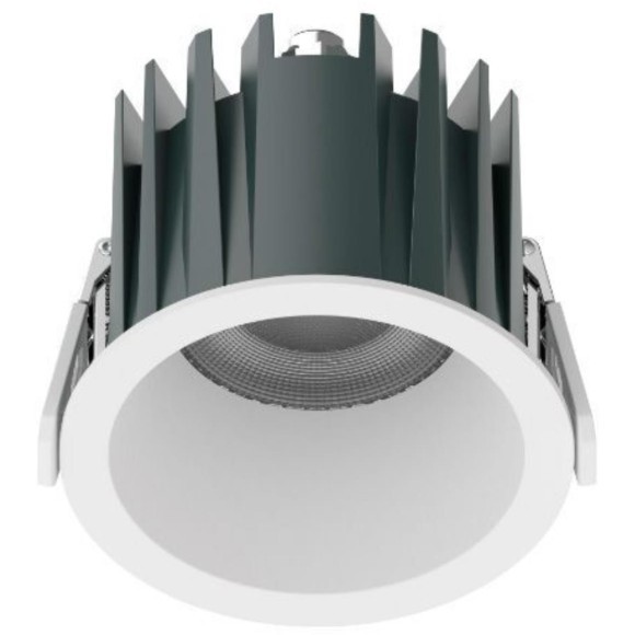 Favourite Notio 4820-1C Белый круглый встраиваемый светодиодный светильник-спот downlight диаметром 103 мм, металл, стекло LED 20Вт 3000K 2038Лм CRI90 36° IP54 220В