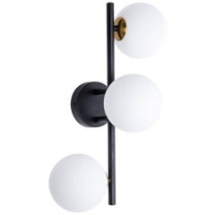 Настенный светильник Arte Lamp GEMINI A2243PL-3BK Настенный светильник Arte Lamp GEMINI A2243PL-3BK