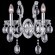 Бра CRYSTAL LUX HOLLYWOOD HOLLYWOOD AP2 CHROME на 2 лампы E14, подключение 220В, металлический и стеклянный корпус, хромированный и прозрачный цвет, высота 390 мм, длина 360 мм