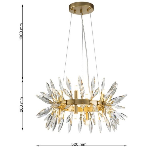 Подвесная люстра Rays 4058-8P