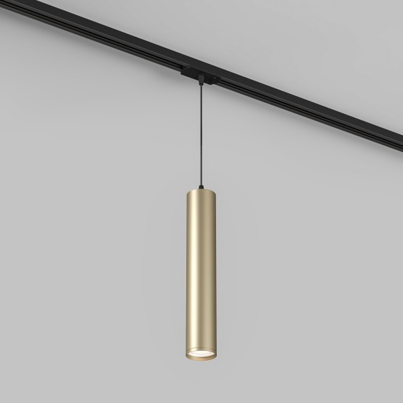 Однофазный двужильный трековый светильник Denkirs DK6210-BG Tube под сменную лампу GU10 Однофазный двужильный трековый светильник Denkirs DK6210-BG Tube под сменную лампу GU10