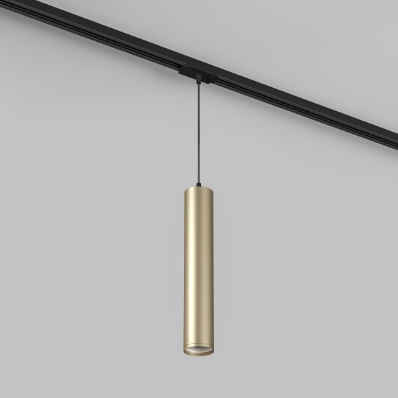 Однофазный двужильный трековый светильник Denkirs DK6210-BG Tube под сменную лампу GU10 Однофазный двужильный трековый светильник Denkirs DK6210-BG Tube под сменную лампу GU10