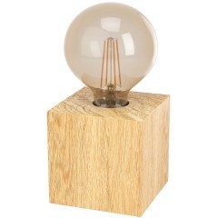 43733 Настольная лампа PRESTWICK 2, 1Х40W, E27, L95, B95, H95, дерево, коричневый 43733 Настольная лампа PRESTWICK 2, 1Х40W, E27, L95, B95, H95, дерево, коричневый