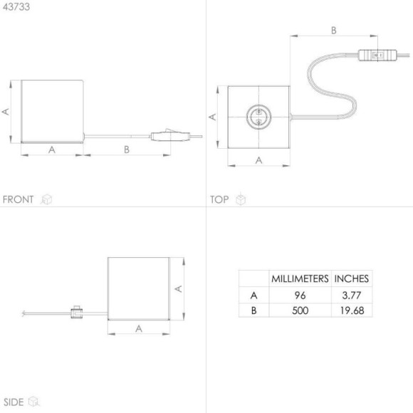 43733 Настольная лампа PRESTWICK 2, 1Х40W, E27, L95, B95, H95, дерево, коричневый