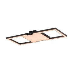 390019 MACELLARA Светодиодная диммируемая люстра с пультом, 1920Лм, 2700К, пластик, металл, черный, белый