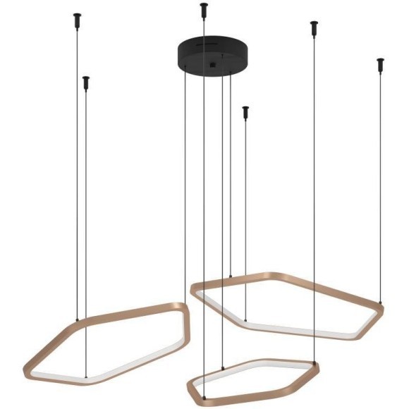 390505 Светодиодный подвес с регулировкой цветовой температуры ESTRELLA, 1X50W(LED) ,2200-6500K, 8700lm, алюминий, сталь, бронзовый, черный, белый
