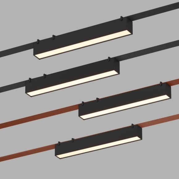 DK5575-BK Cветодиодный светильник на ременный шинопровод Denkirs Belty CRI90+ 3000К 650Лм 120° 12Вт DK5575-BK Cветодиодный светильник на ременный шинопровод Denkirs Belty CRI90+ 3000К 650Лм 120° 12Вт