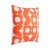 420247 Подушка декоративная TSUNAN, L450, B450, наволочка: 100% полиэстер, белый, оранжевый  наполнитель: 100% полиэстер