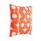 420247 Подушка декоративная TSUNAN, L450, B450, наволочка: 100% полиэстер, белый, оранжевый  наполнитель: 100% полиэстер