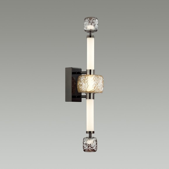 5427/28WL L-VISION ODL_EX24 21 черный хром/белый/дымчатый/коньячный/металл/стекло/акрил Бра LED 28W 3000K KLIFF