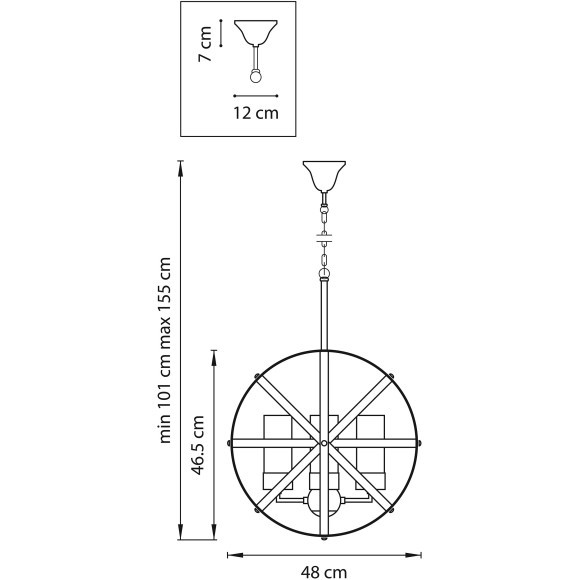 Люстра подвесная Cero Lightstar 731147