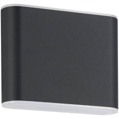 901025 Уличное бра GRUTTI, 2X3W (LED), 3000K, 4000K, 6500K, 680lm, IP65, L115, H90, A50, алюминий, антрацитовый/пластик полупрозрачный
