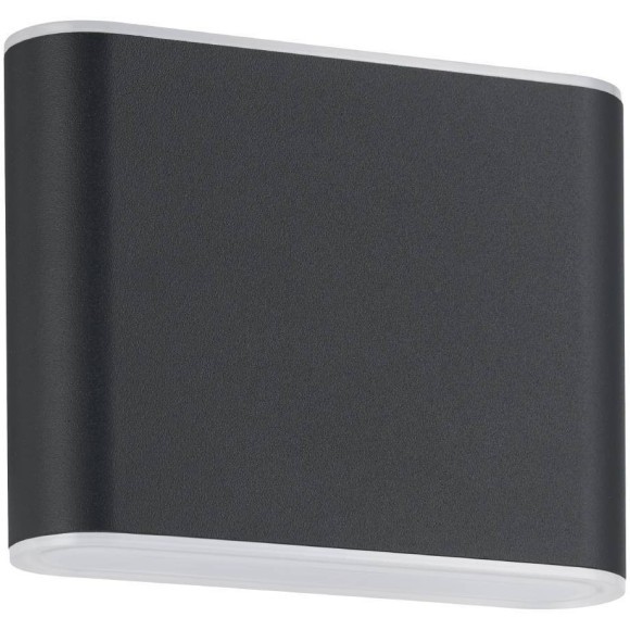 901025 Уличное бра GRUTTI, 2X3W (LED), 3000K, 4000K, 6500K, 680lm, IP65, L115, H90, A50, алюминий, антрацитовый/пластик полупрозрачный