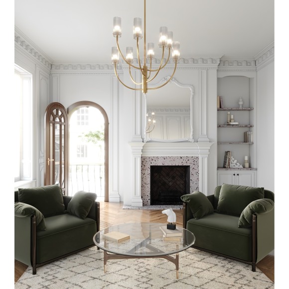 Люстра на штанге Maytoni MOD223PL-08BS Arco под лампы 8xG9 40W