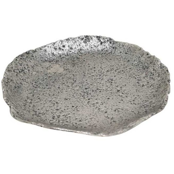 427039 Тарелка декоративная FORLEYET, H40, Ø420, алюминий, цвет никель-античный 427039 Тарелка декоративная FORLEYET, H40, Ø420, алюминий, цвет никель-античный