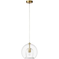 Светильник подвесной Crystal Lux LUISA SP1 BRASS/TRANSPARENT