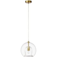 Светильник подвесной Crystal Lux LUISA SP1 BRASS/TRANSPARENT Светильник подвесной Crystal Lux LUISA SP1 BRASS/TRANSPARENT