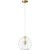 Светильник подвесной Crystal Lux LUISA SP1 BRASS/TRANSPARENT