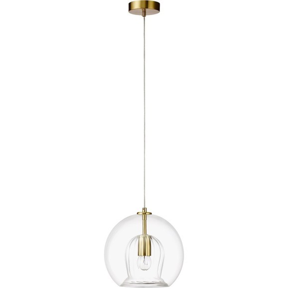 Светильник подвесной Crystal Lux LUISA SP1 BRASS/TRANSPARENT Светильник подвесной Crystal Lux LUISA SP1 BRASS/TRANSPARENT