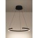 390533 Светодиодный подвес с регулировкой цветовой температуры LABONETE, 24,8W(LED), Ø800, 2200-6500K, 4100lm, алюминий, сталь, черный, белый