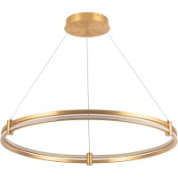 4006/05/01PL Stilfort Tooring (Туринг) Золотой подвесной светильник с белым плафоном LED