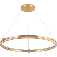 4006/05/01PL Stilfort Tooring (Туринг) Золотой подвесной светильник с белым плафоном LED