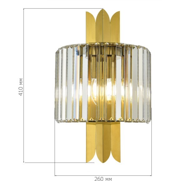 SL1635.301.02 Бра ST-Luce Латунь/Прозрачный E14 2*40W NARI SL1635.301.02 Бра ST-Luce Латунь/Прозрачный E14 2*40W NARI