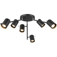 SL597.402.06 Светильник потолочный ST-Luce Черный/Черный GU10 6*7W Потолочные светильники