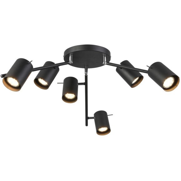SL597.402.06 Светильник потолочный ST-Luce Черный/Черный GU10 6*7W Потолочные светильники