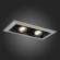 ST250.148.02 Св-к встр. Черный GU10 2*50W  L245xW126xH70 220V Без ламп Встраиваемые светильники