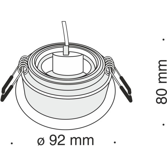 Встраиваемый светильник Maytoni DL025-2-01B Atom под лампу 1xGU10 50W Встраиваемый светильник Maytoni DL025-2-01B Atom под лампу 1xGU10 50W