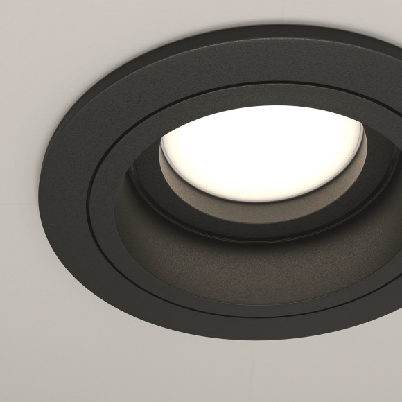 Встраиваемый светильник Maytoni DL025-2-01B Atom под лампу 1xGU10 50W Встраиваемый светильник Maytoni DL025-2-01B Atom под лампу 1xGU10 50W