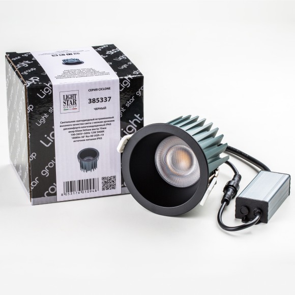 Светильник светодиодный универсальный IP44 Ciclone Lightstar 385337 Светильник светодиодный универсальный IP44 Ciclone Lightstar 385337