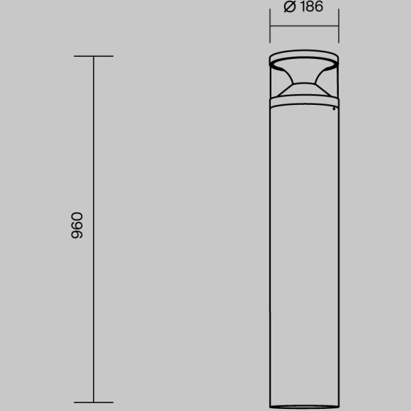 Ландшафтный светильник Maytoni Pyro O496FL-L21B3K2